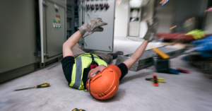 An electrician has an accident at work in Dothan, Alabama. 