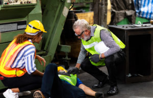 First aid warehouse injuries.