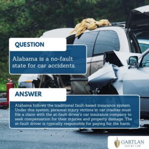 is Alabama a no fault state